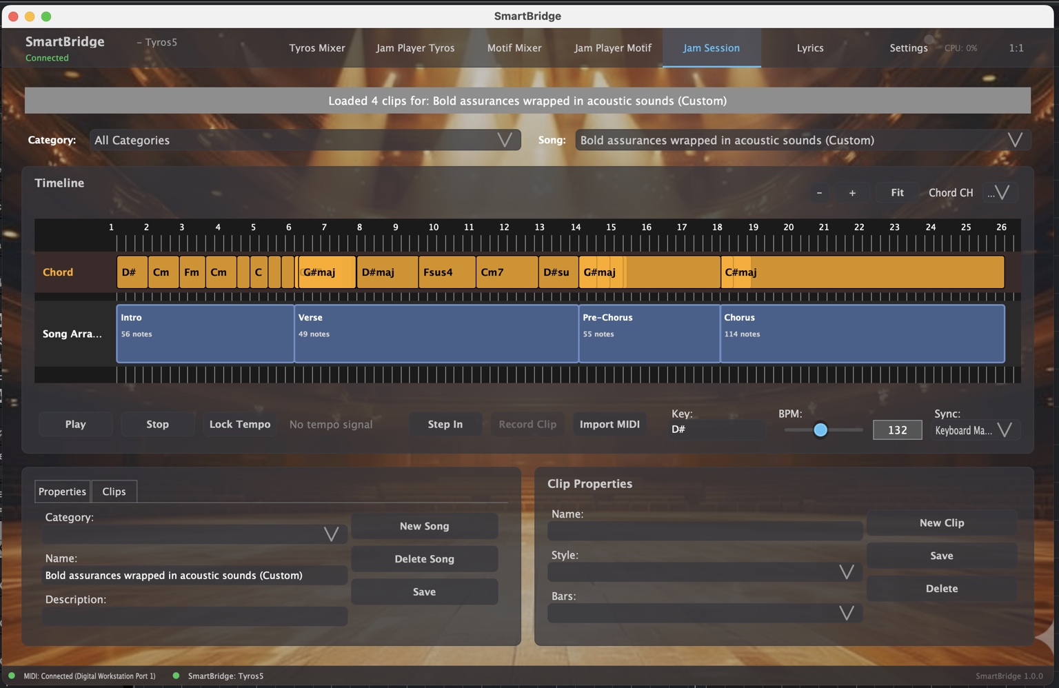 Jam Session Timeline